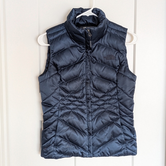 North Face Aconcagua 550 Navy Vest sz XS - Picture 1 of 6